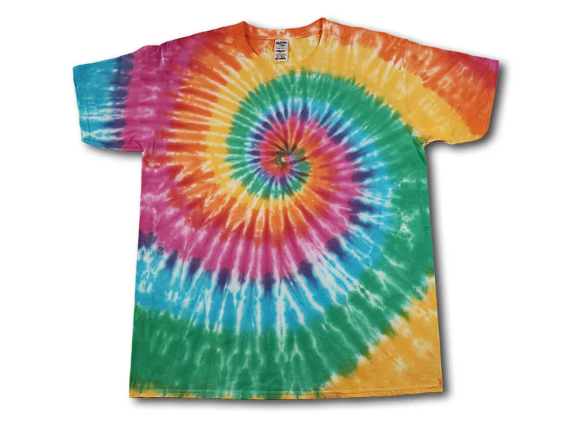 Tie dye ручная работа Raibow скейтборд уличный стиль спиральный узор индивидуальная
