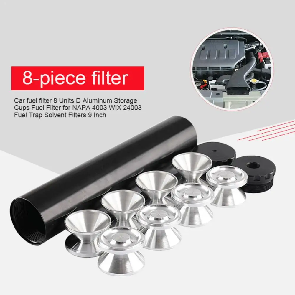 Car Fuel Filter 8 Units D Aluminum Storage Cups For NAPA 4003 WIX 24003 Trap Solvent Filters 9 Inch Cup | Автомобили и мотоциклы