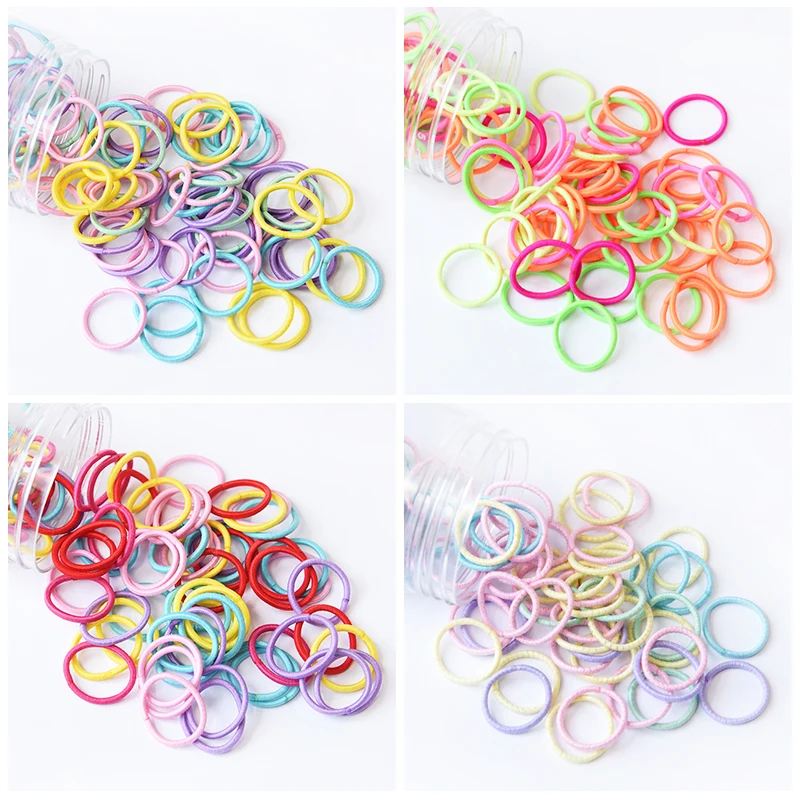 

40/50/100 New Children Cute Candy Cartoon Fresh Fruit Elastic Hair Bands Girls Lovely Baby Rubber Bands Kids Hair Accessories