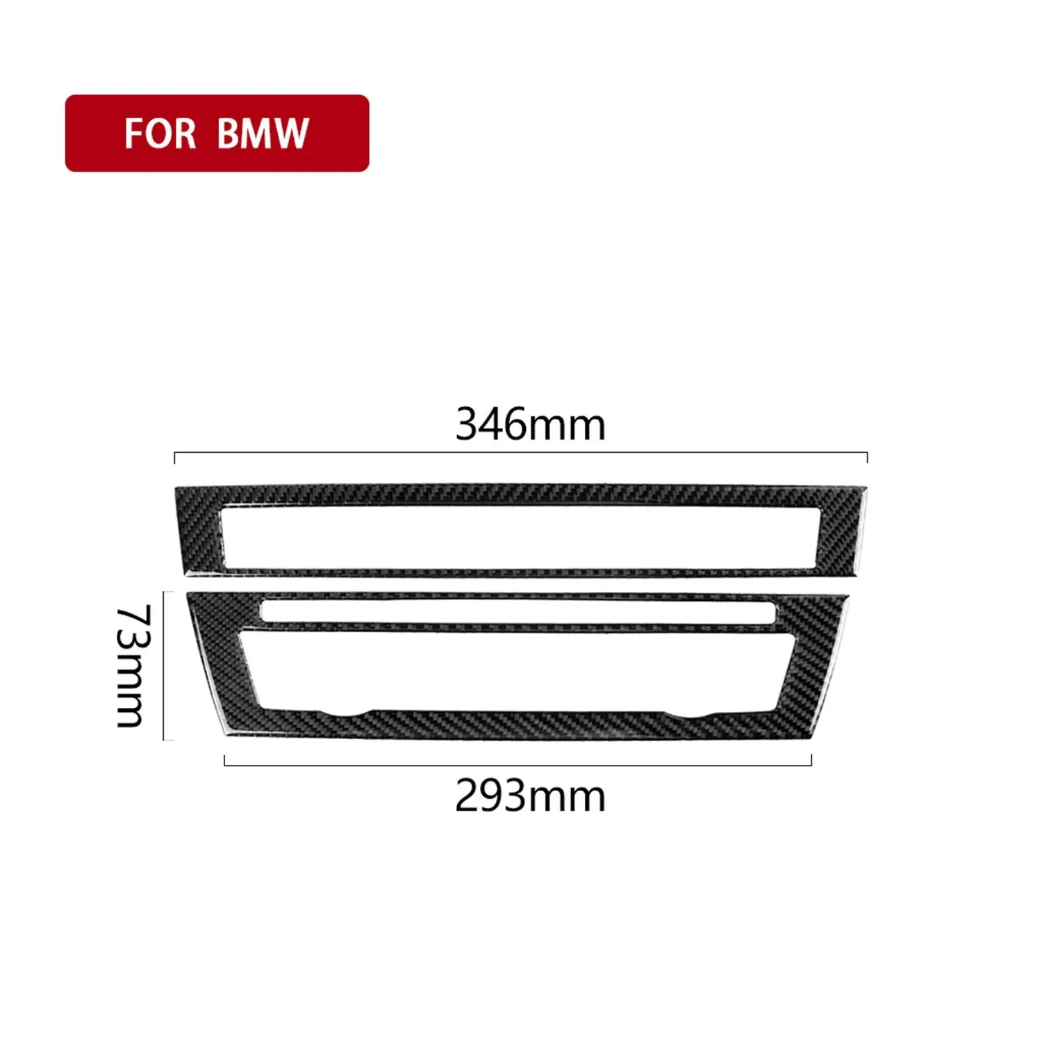 Replacement Black Center CD Player Panel Cover Carbon Fiber Decorative Trim Dash Board Decal | Автомобили и мотоциклы