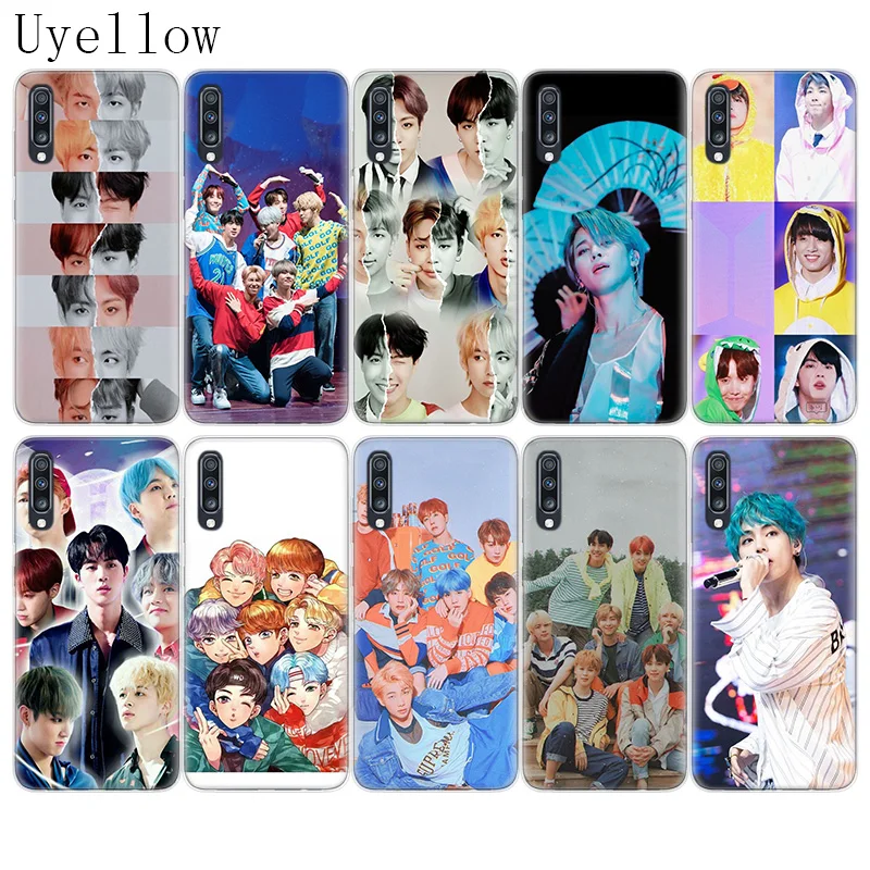 Корейский популярный силиконовый чехол KPop team для Samsung Galaxy S20 + S10 S9 S8 Plus S10E S6 S7 Edge Note 8