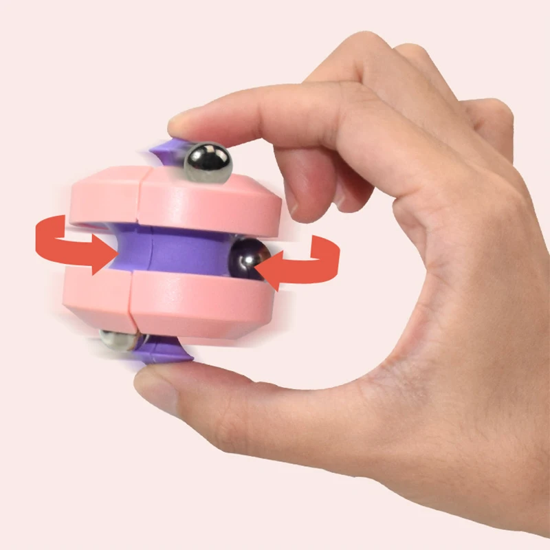 

Rotating Magic Bean Intelligence Fingertip Fidget Toy Bean Intelligence Fingertip Fidget Toy Stress Relief Hamburger Cube Toy