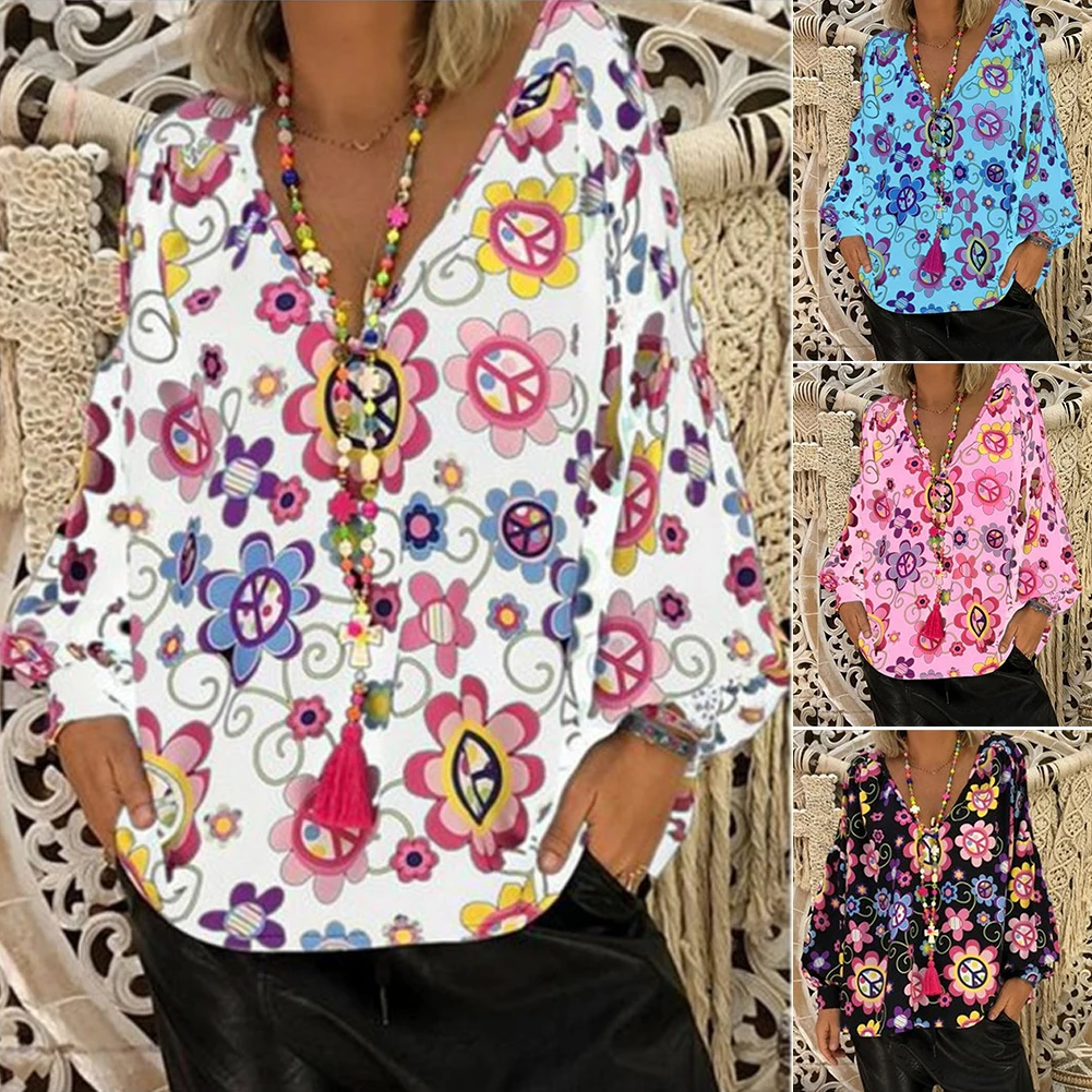 Хеджирование Печатный летний топ с длинным рукавом женская футболка подарок