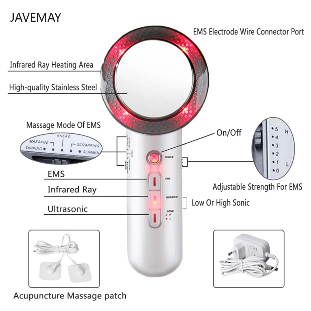 Ультразвуковая кавитация электронный массажер для похудения потеря веса Липо