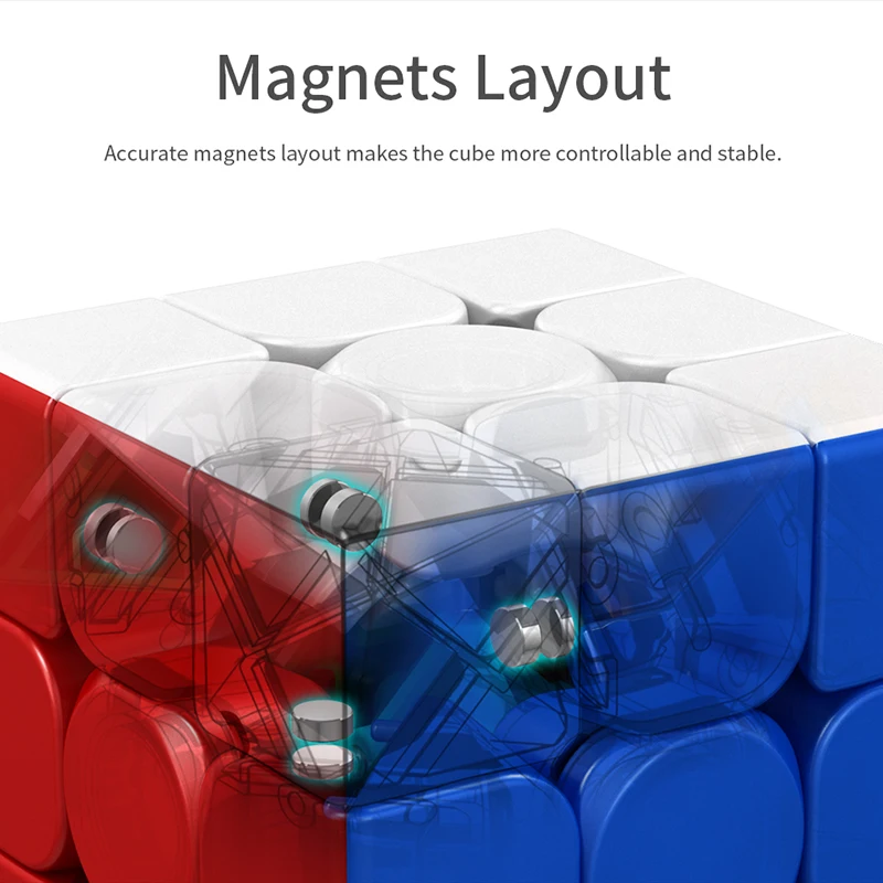 MoYu Meilong M Магнитная версия 3x3x3 2x2x2 4x4x 4 волшебный кубик игрушка Магнитный куб класс