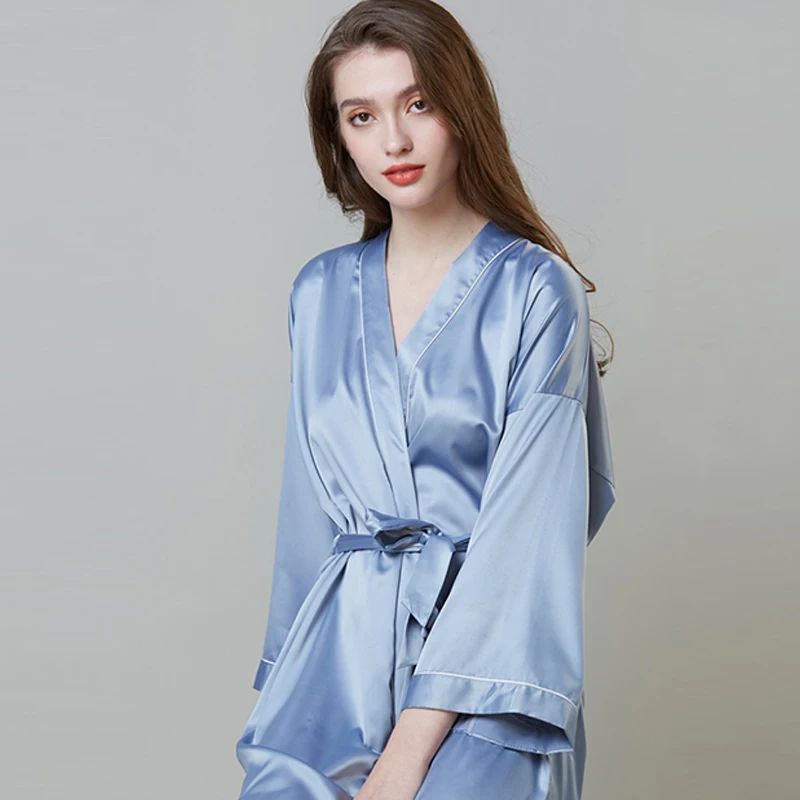 Халат-кимоно Женский из искусственного шелка пикантное нижнее белье для