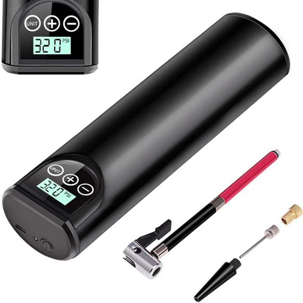 melhor 150 Psi Recarregável Bicicleta Bomba De Ar Inflator Pneu Elétrico Sem Fio Portátil Compressor De Ar Bomba Pneu Carro Inteligente Para Bolas Bicicleta