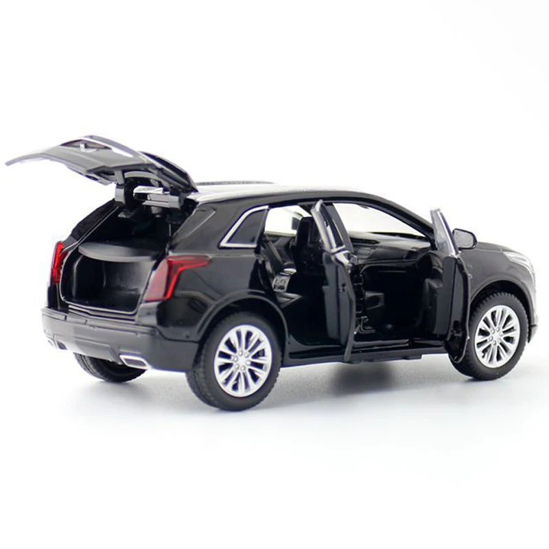 HOMMAT 1:32 черный 2020 Cadillac XT5 внедорожник модель автомобиля металлический сплав литья