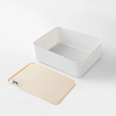 1Grid Beige Штабелируемый многослойный нижнее белье креативный ящик для хранения домашнего шкафа ящика шкафа Органайзер кейс носки трусики бюстгальтер для хранения дома - Цвет: 1Grid Beige