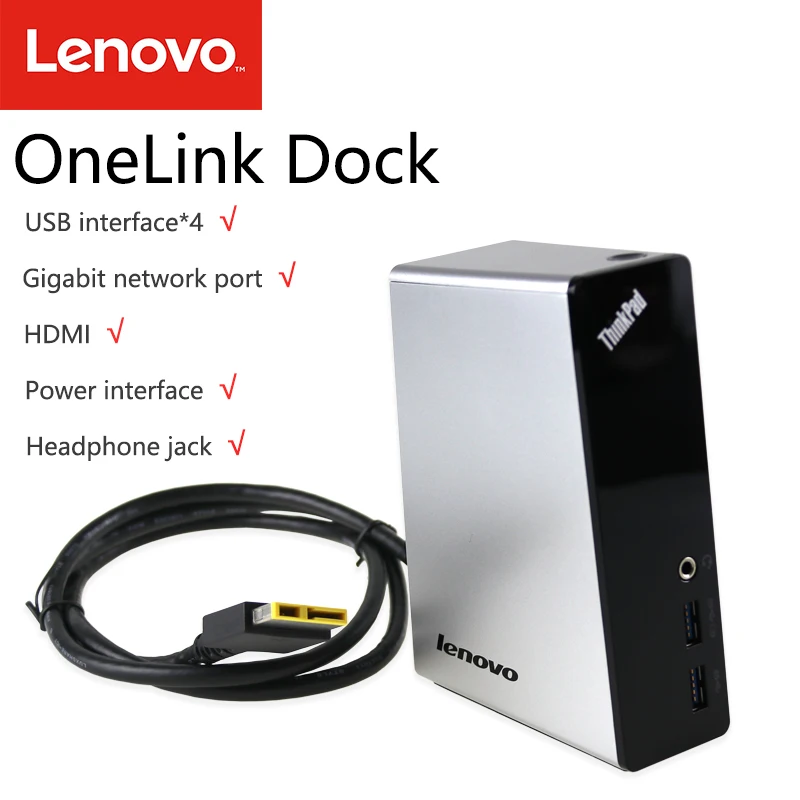 Док станция lenovo/ThinkPad S1 s5 E540 E550 E560 X1 2014 2015 OneLink USB * 4 HDIM RJ45 аудио порт|USB-хабы| |