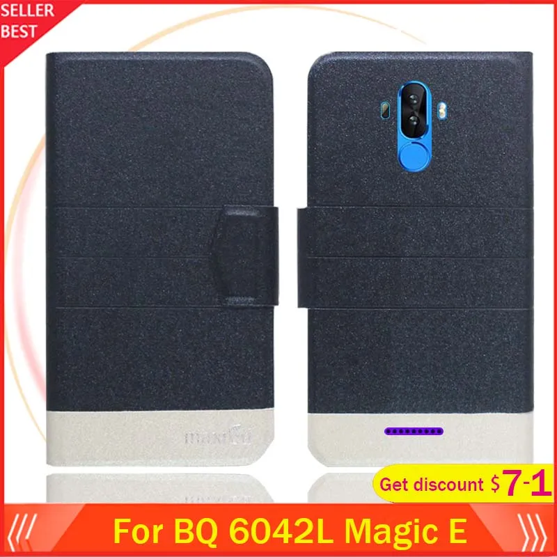 5 цветов Лидер продаж! Чехол BQ 6042L Magic E ультратонкий кожаный эксклюзивный чехол