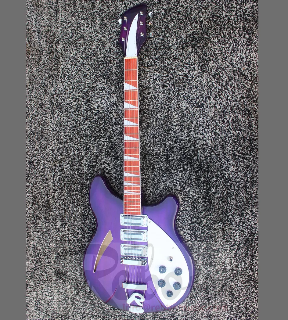 Weifang Rebon 6 струнная Ricken электрическая гитара в фиолетовом цвете sunburst | Спорт и