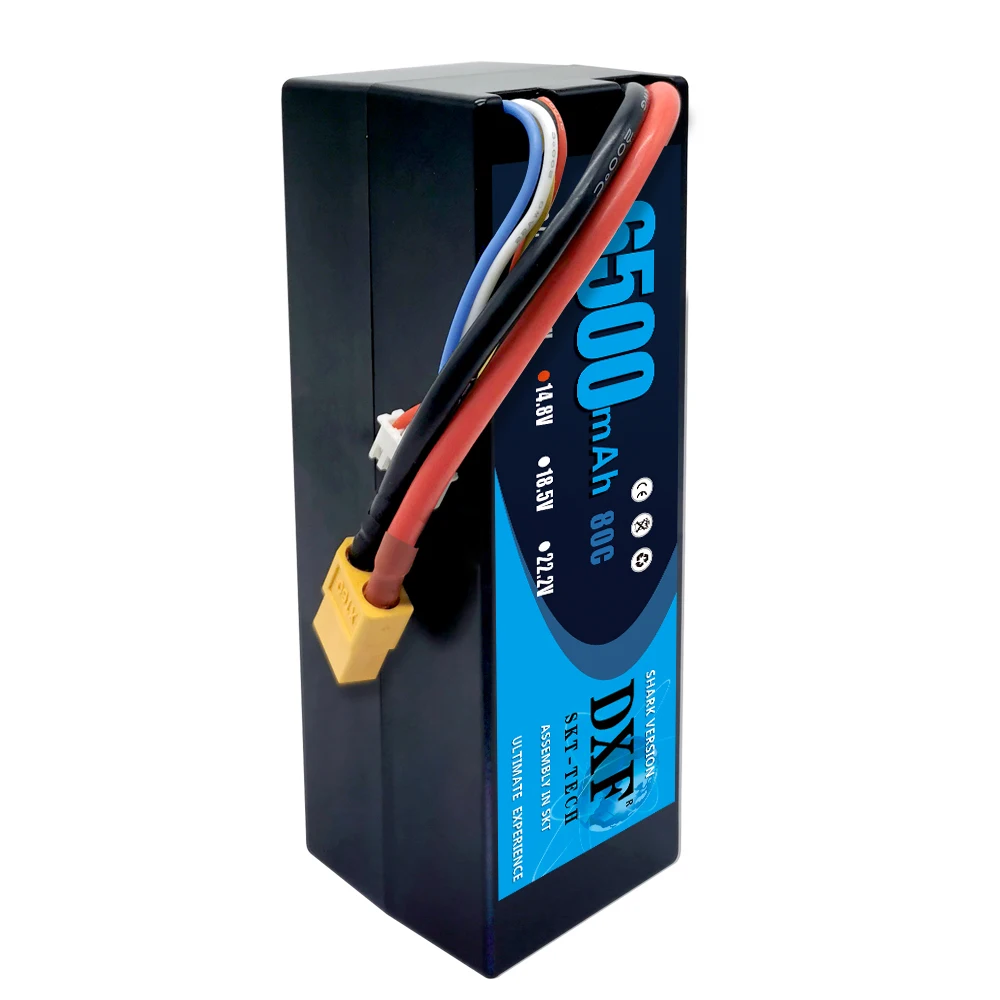 dxf power 6500mah lipo 4s 148 v 80c 160c жесткий чехол литий