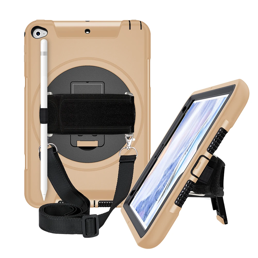 Чехол для iPad Mini 4 5 с держателем ручки защитный чехол вращающийся на 360 подставка