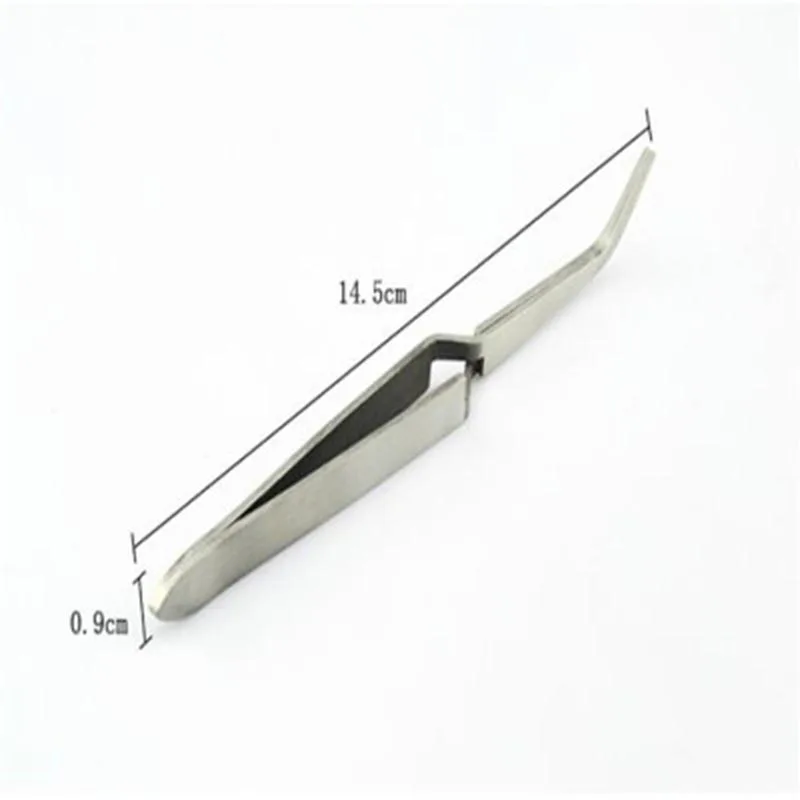 Stainless Steel Cross Action Tweezers Nail Styling Clip Manicure Nail Art Tools Shaping Tweezer Acrylic UV Gel Curve Fixed Pinch