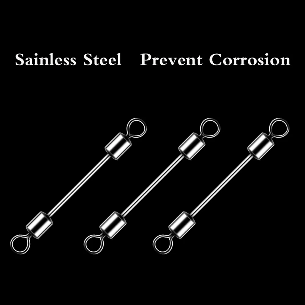 200 шт. длинный шарикоподшипник с быстрозажимом Вертлюги для рыболовного крючка