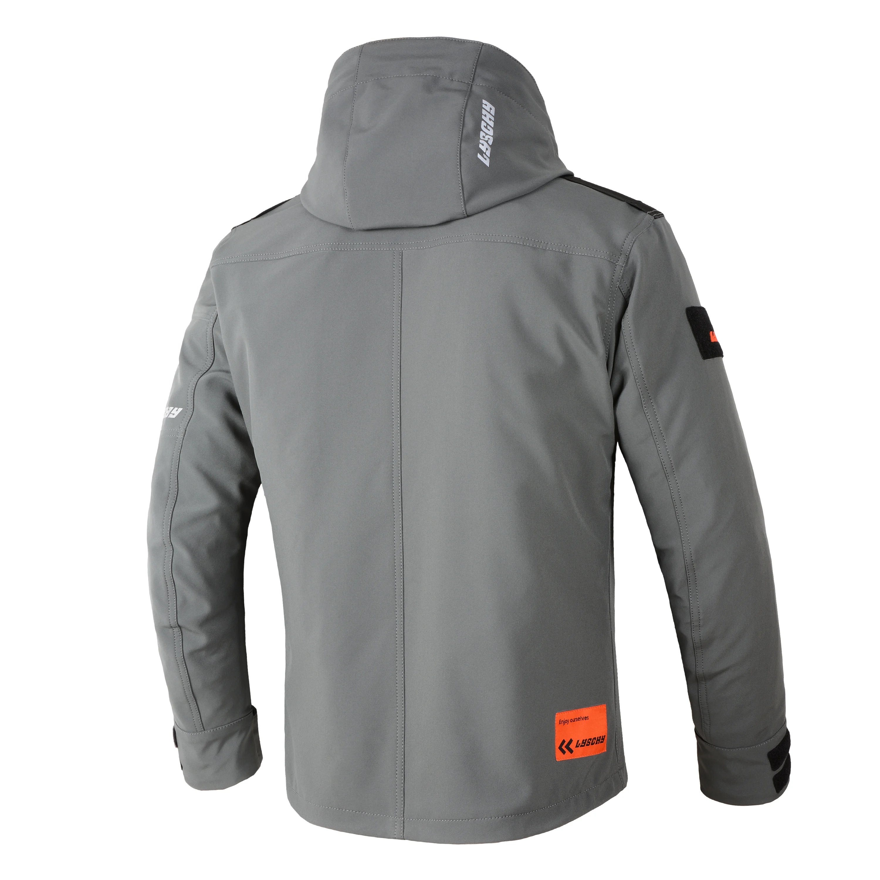 Летняя мотоциклетная куртка LYSCHY Мужская черная для езды на мотоцикле