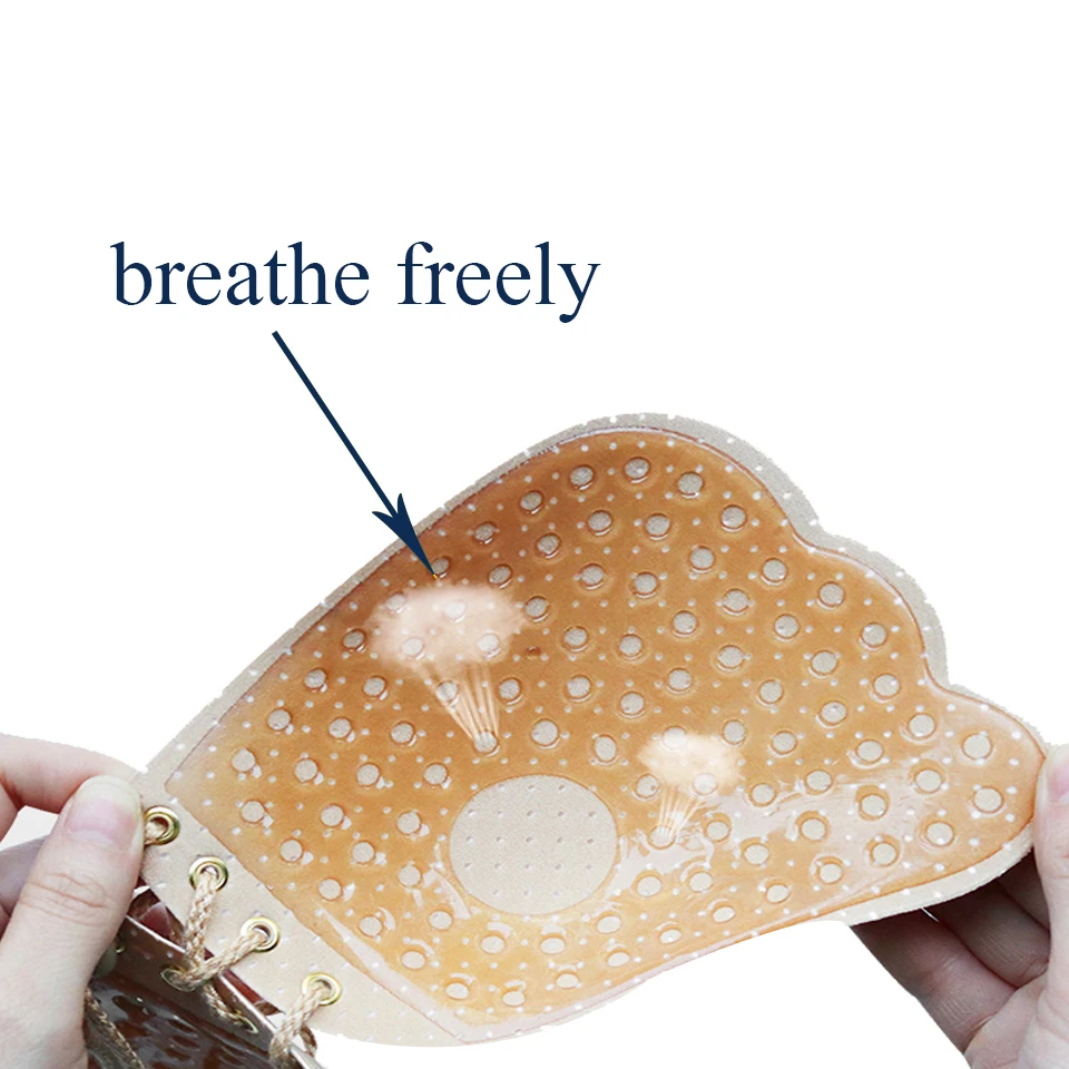 Силиконовый бюстгальтер с завязками Женский клейкий многоразовый для пуш ап