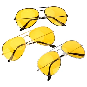 Anti-glare Polarizer Sunglasses Copper Alloy Car Drivers Night Vision Goggles Polarized Driving Glas