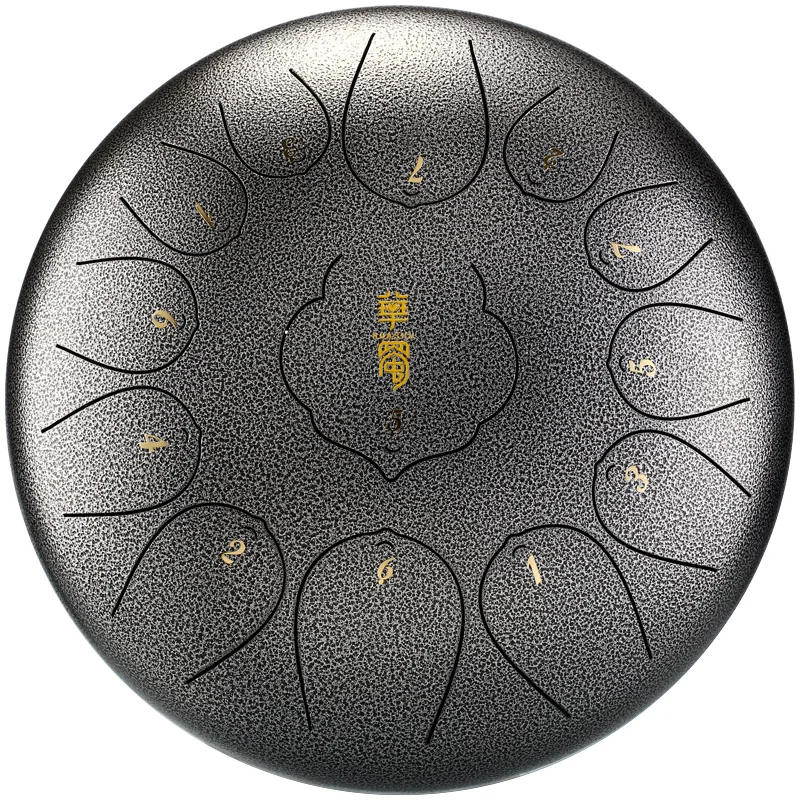 Handpan drum 12 Inch 13 Tone Steel Tongue Drum Hand Pan Drum With Padded Drum Bag And A Pair Of Mallets  huedrum Yoga Meditation enlarge