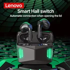 Игровые наушники Lenovo GM5 с низкой задержкой, беспроводные Bluetooth 5,0 наушники, гарнитура с сенсорным управлением и шумоподавлением, наушники с микрофоном