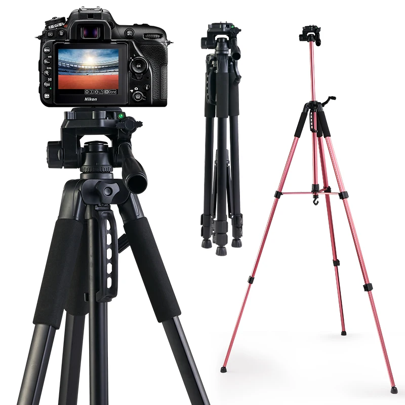 

Camera Tripod Stand with Phone Holder & Carry Bag 170CM Photography Travel Tripod For Canon/Nikon/Sony/DSLR Camera/Phone