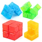 Объемный бесконечный куб, откидные кубики для пальцев, карманный скоростной квадратный инструмент для снятия стресса, Настольная декомпрессионная игрушка, подарок для детей и взрослых
