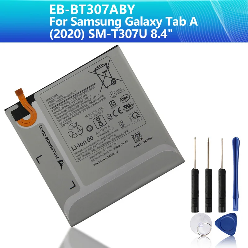 

Replacement Battery EB-BT307ABY for Samsung Galaxy Tab A (2020) SM-T307U 8.4" Tablet Battery 5000mAh