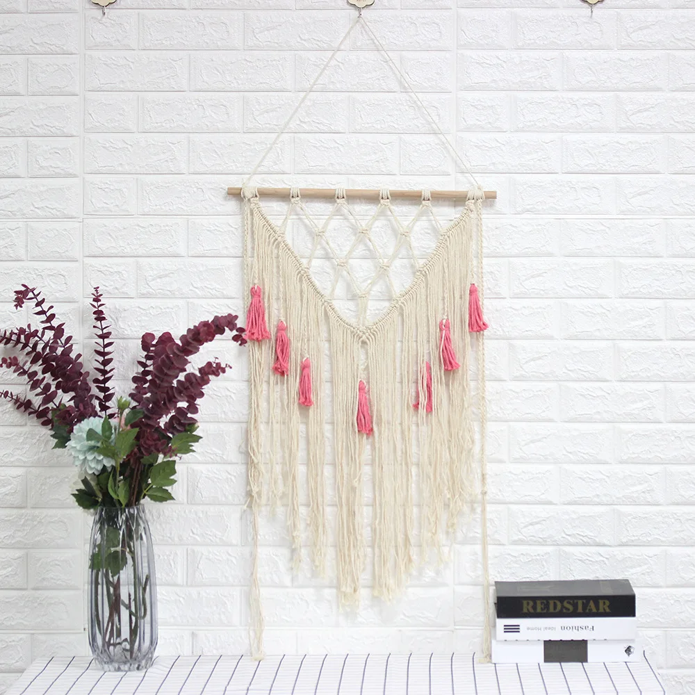 Новая креативная полка для бонсая гобелен с кисточками украшение дома