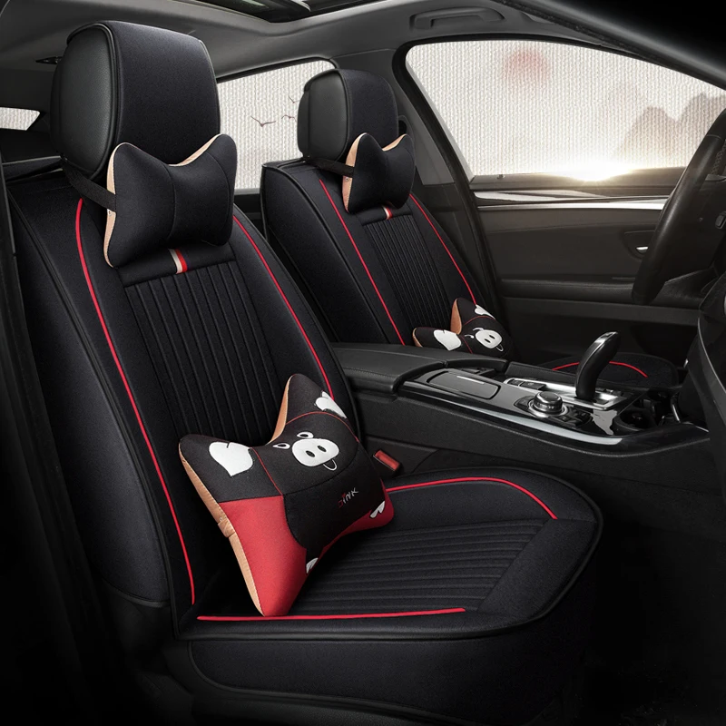 Полное покрытие льняное волокно чехлы для автомобильных сидений great wall haval h2 h5 h6 h9