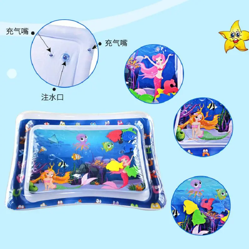 Забавный надувной матрас детский водный коврик безопасная Подушка игрушки для