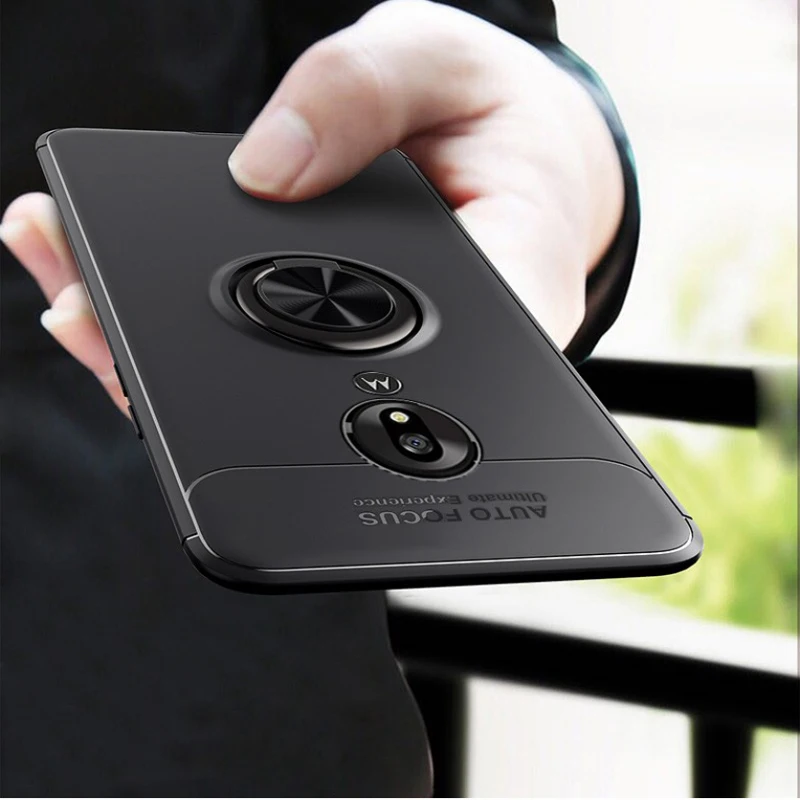 Чехол для телефона с магнитным кольцом s Motorola Moto G7 Plus автомобильный держатель