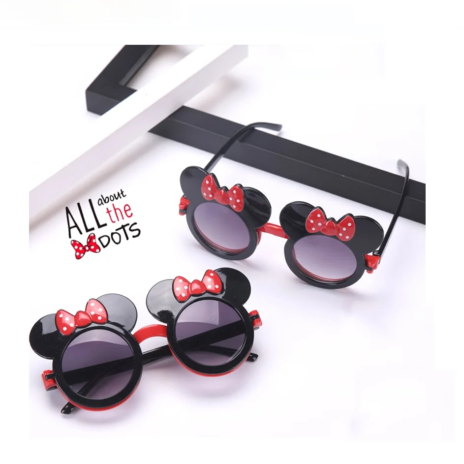 Gafas de sol de dibujos animados para ni&ntilde;os, bonitas gafas de Minne a prueba de rayos ultravioleta, espejo sombreado, regalos para ni&ntilde;os-0