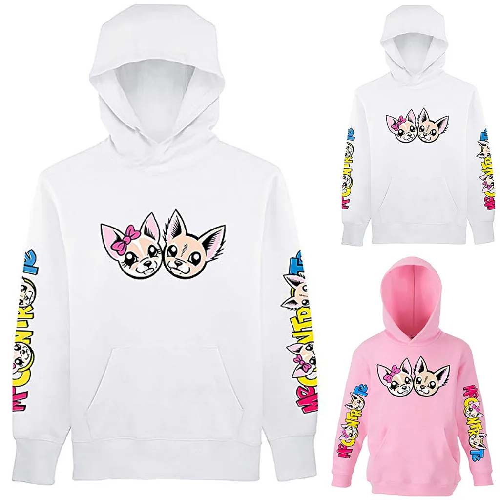 Новый пуловер с принтом футболка сезон осень-зима Детский свитер топы длинными