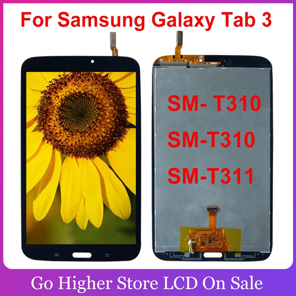 Для Samsung Galaxy Tab 3 SM T310 T311 Wi Fi дисплей Панель ЖК комбо сенсорный экран Стекло сенсор