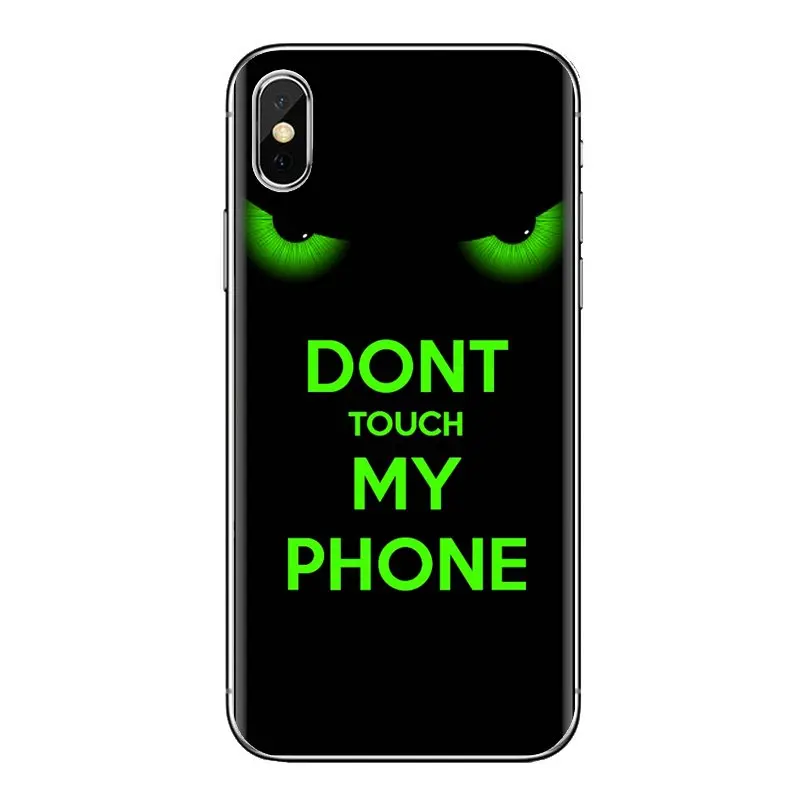 Не трогайте мой телефон плакат мягкий прозрачный чехол для Xiaomi Redmi 4 3 3S Pro mi 4i 4C 5 5s