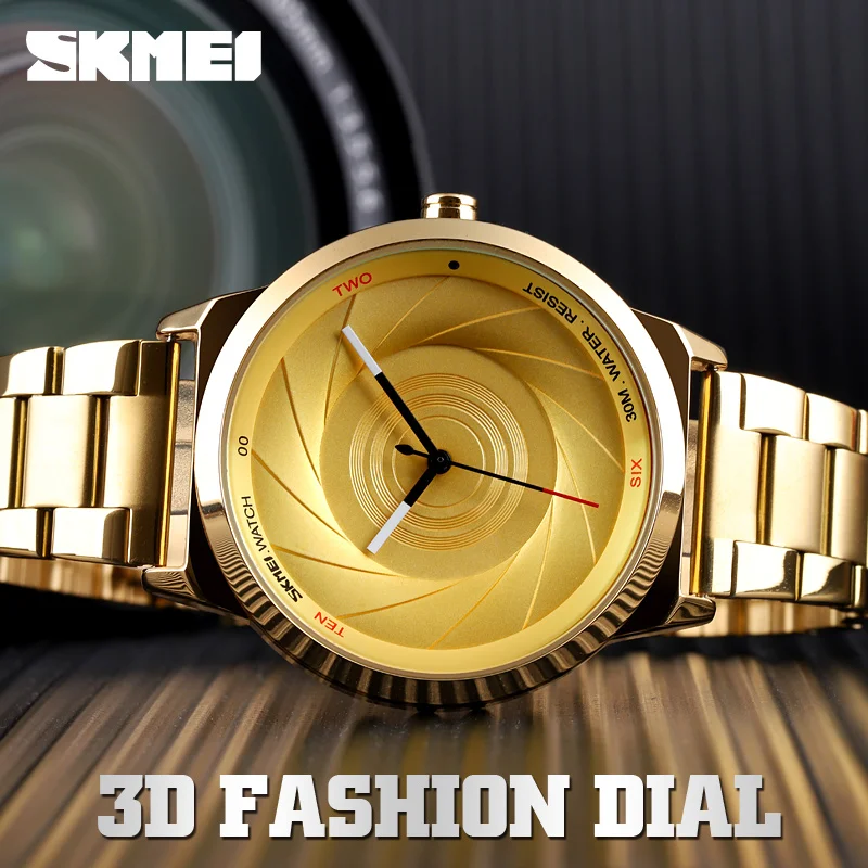 SKMEI модные спортивные кварцевые часы с 3D модным циферблатом мужские топового