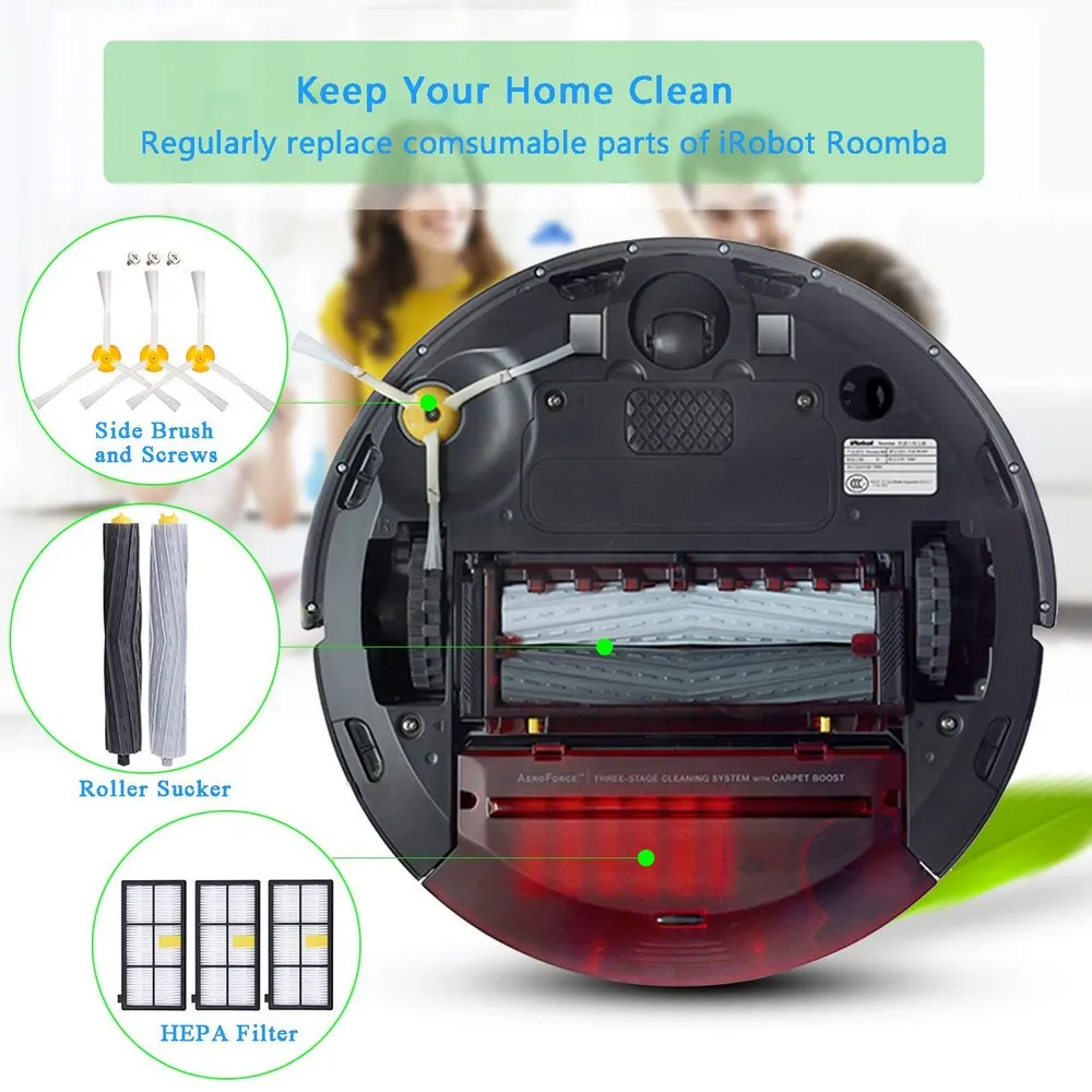 Щипцы для мусора аксессуары кистей Комплект IRobot Roomba серий 11 в 1 пылесос серии