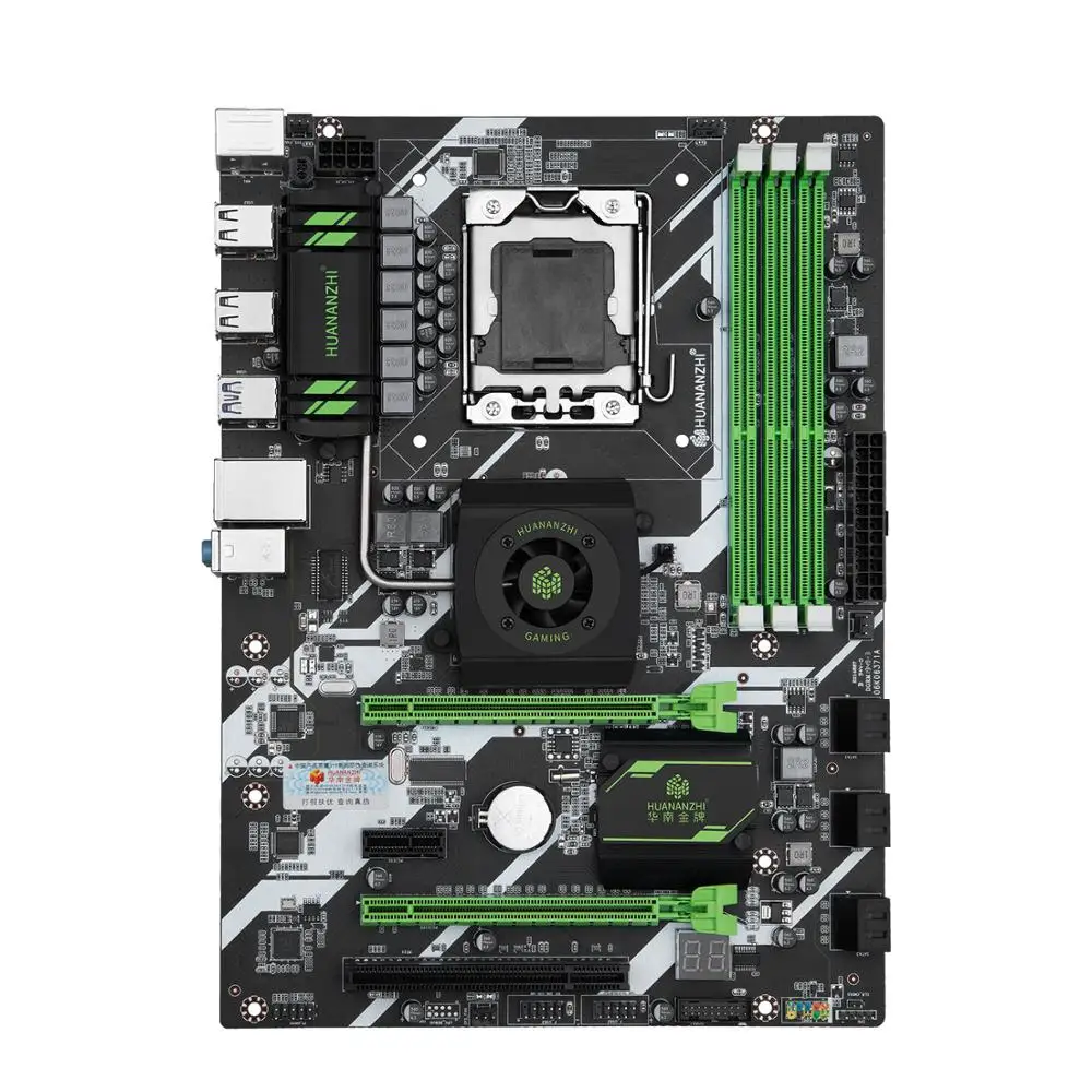 Материнская плата HUANANZHI X58 DELUXE материнская для Intel LGA 1366 DDR3 1066/1333 МГц 48 ГБ SATA2.0 USB3.0 ATX