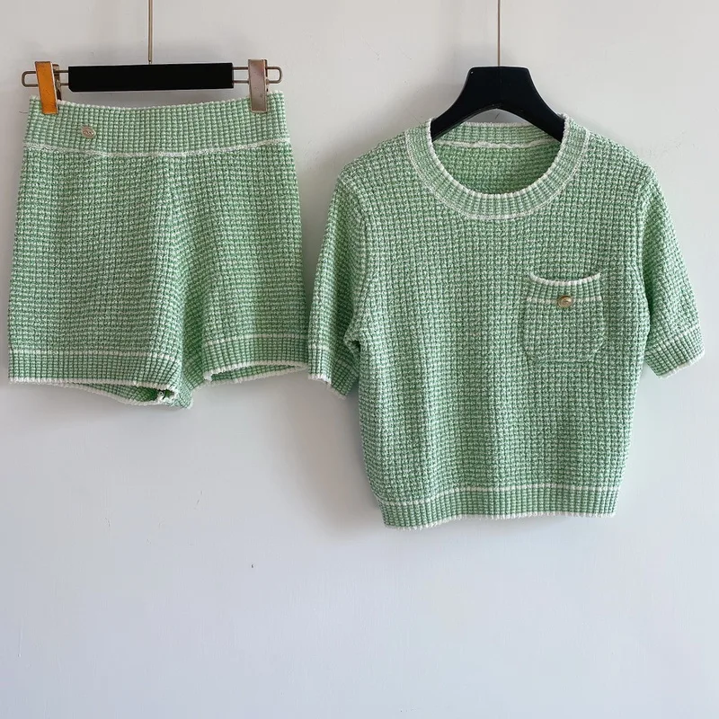 

Women Sweater Suit Woman Tracksuit Cardigan set Two Pieces Sets Woman Sportswear Casual Outfit High Quality Designn Knitted