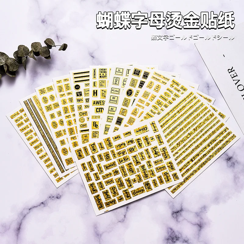 

NEW Holographic 3D Laser Butterfly Nail Art Stickers Gold Silver Nail Adhesive Sliders Decals Laser Sticker DecorDIY Manicure