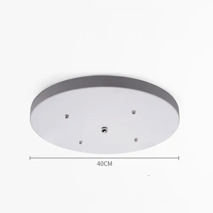 circle 400mm white Подвесной светильник потолочный базовый круг и прямоугольный 3/4/5/6 отверстий на потолке основание для светильника для люстры - Цвет: circle 400mm white