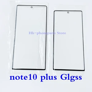 5pcs lcd display touch screen outer glass replacement for samsung note10 plus note10 mobile phone touch panel parts free global shipping