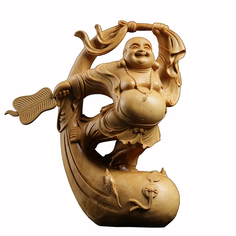 Искусственное украшение для дома статуя в китайском стиле подарок Смеющийся