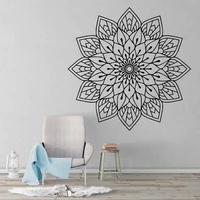 full mandala art wall decals for living room yoga vinyl wall stickers home interior decoration bedroom headboard sticker 4273