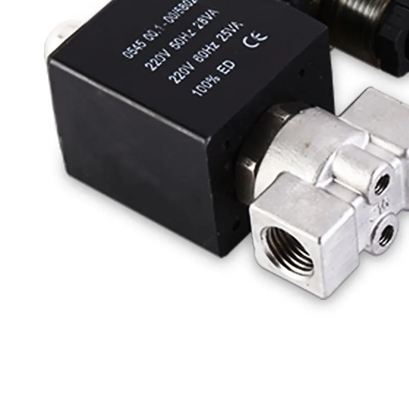 Электромагнитный клапан из нержавеющей стали для масла 1/8 дюйма 1/4 3/8 16 бар
