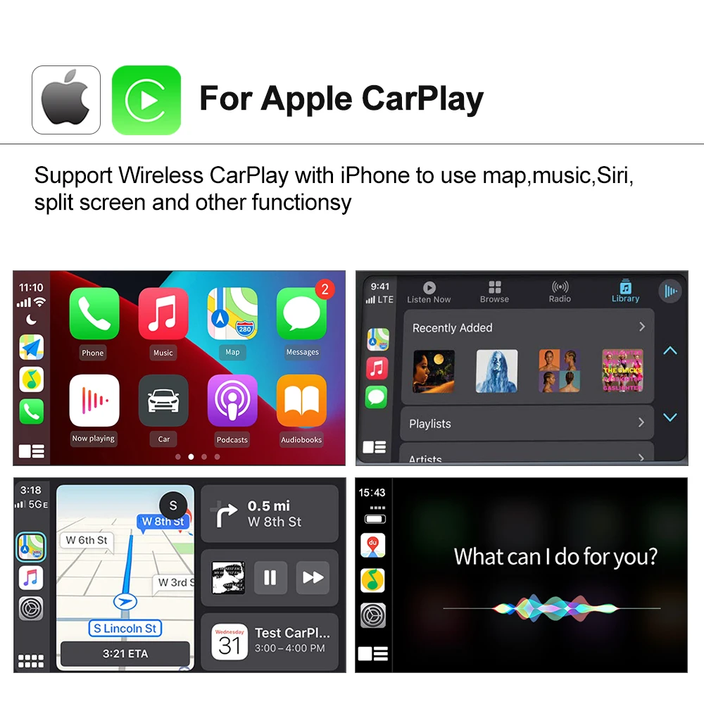 CarlinKit беспроводной Apple Carplay USB Android автомобильный ключ Smart Link для системы