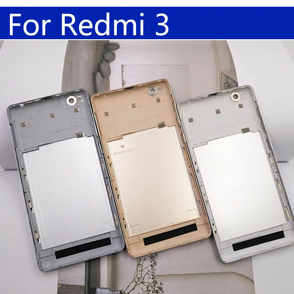 3S задняя крышка батарейного отсека для Xiaomi Redmi 3 задняя крышка батарейного отсека чехол на заднюю крышку для Redmi 3S Замена корпуса КОРПУСА