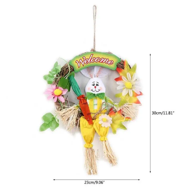 

Happy Easter Garland Ornaments DIY Crafts Decor For Home Door Grand Tree Wedding Gift Party Ornament Party Decoration Kids