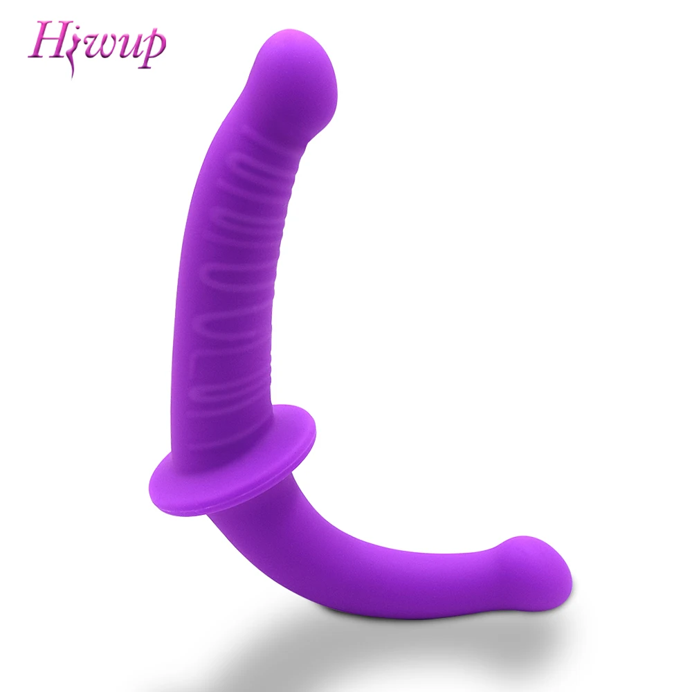 U образный двойной большой реалистичный фаллоимитатор вагинальный Анальный